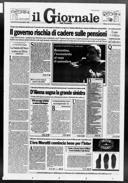 Il giornale del lunedi